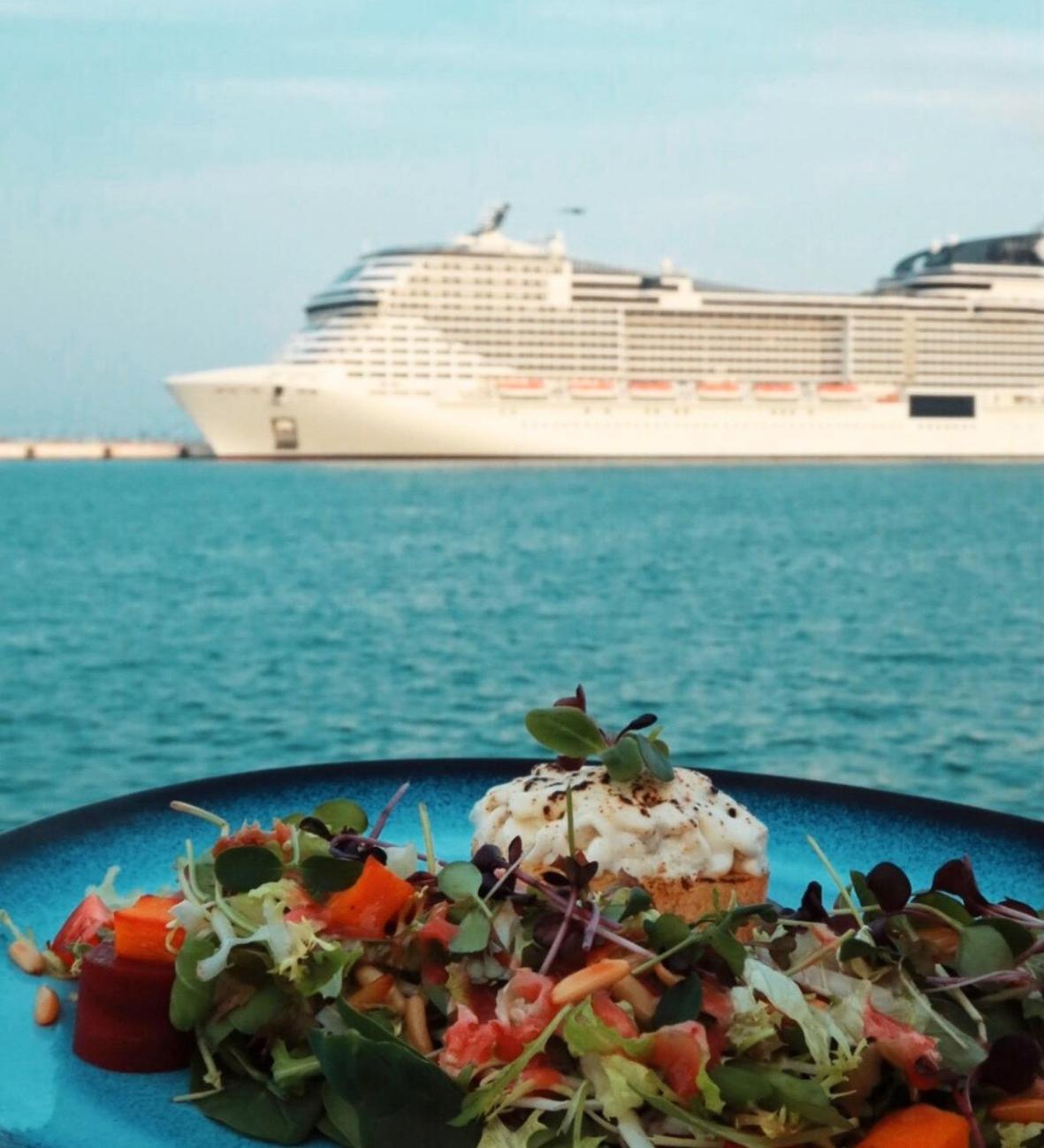 Mina Hotel And Residences By The Torch Doha Kültér fotó A cruise ship in the port of Limassol